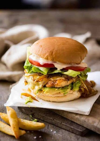 Chicken Burger, Zinger Burger , Chicken shawarma, Zinger Shawarma 3