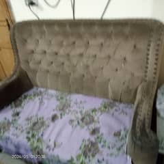 wooden sofa 2 seater.   contact number 03332766218