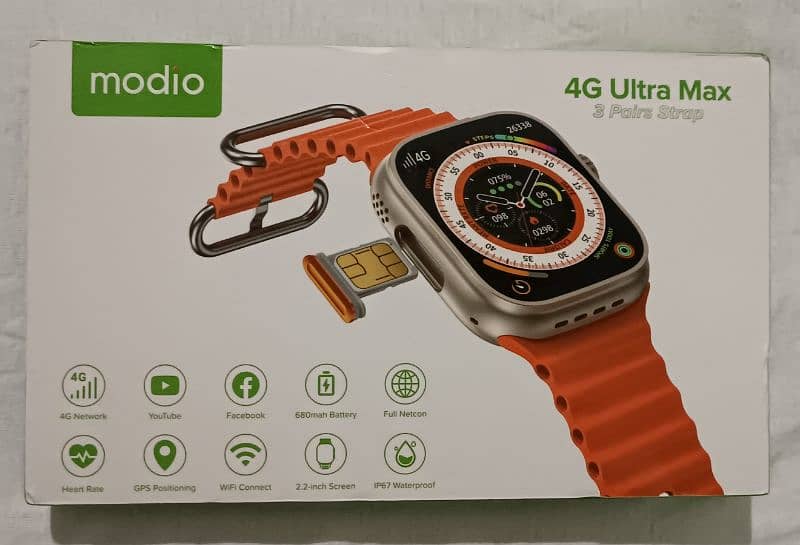 Modio 4G Ultra Android Smart Watch 0