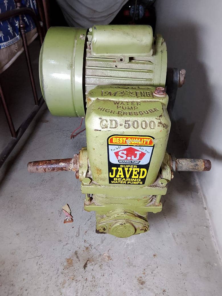 Jawed Water Pump motor High Pressure cd-5000 double belt 2 HP 0