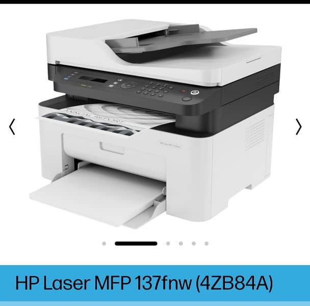 HP LaserJet 137fnw MFP Printer 0