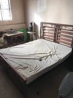 iron bed with dressing