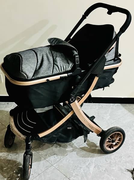 Reversible Baby Stroller with Carrycot 2 in 1 0