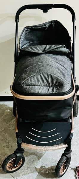 Reversible Baby Stroller with Carrycot 2 in 1 1