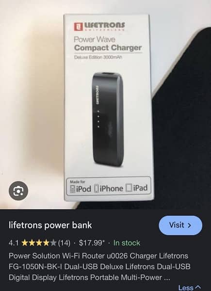 imported power bank lifetrons 7