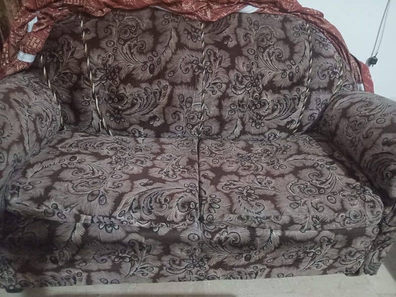 sofa set with sofa covers and side tables 6