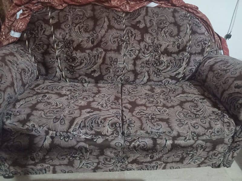 sofa set with sofa covers and side tables 7