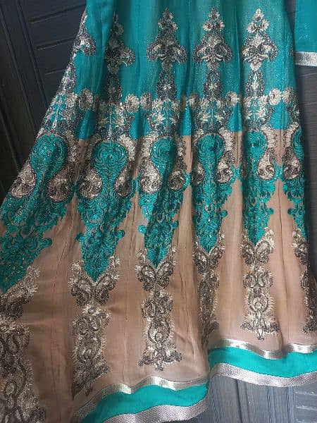 Indian shifoon 3pc full Embroidered maxi 1