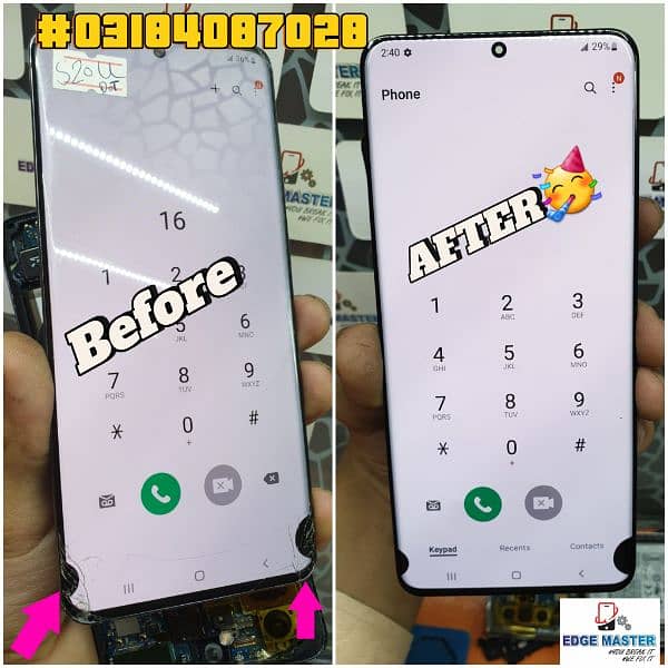 Glass crack Change SamsungS8 S9 S10 S20 S21 S22 Note20Ultra S23 ultra 6