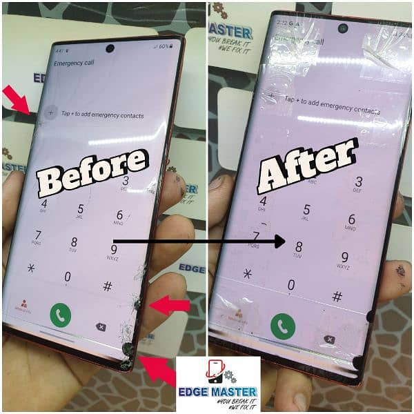 Glass crack Change SamsungS8 S9 S10 S20 S21 S22 Note20Ultra S23 ultra 8