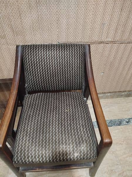 Four Wood Chairs For Sale . 0320 2782760 1