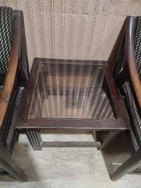 Four Wood Chairs For Sale . 0320 2782760 3