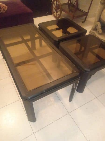 wooden tables set 4