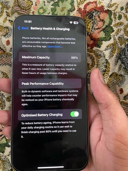 iPhone 13 Pro Max- 98% battery health-FU 1
