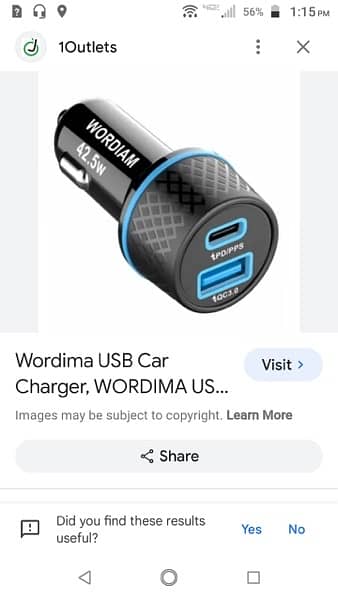 WORDIMA USB Car  Charger 42.5W For Apple Androaid All Latest Phone 1