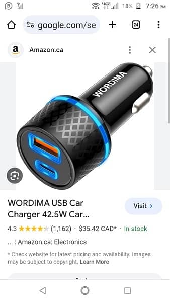 WORDIMA USB Car  Charger 42.5W For Apple Androaid All Latest Phone 3