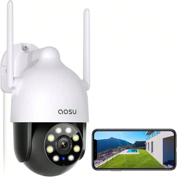 AOSU Security Cameras Wireless Outdoor ,Real 2K HD Night 0