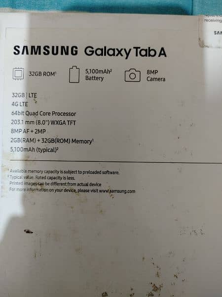 Samsung Galaxy Tab A (4G LTE) 4