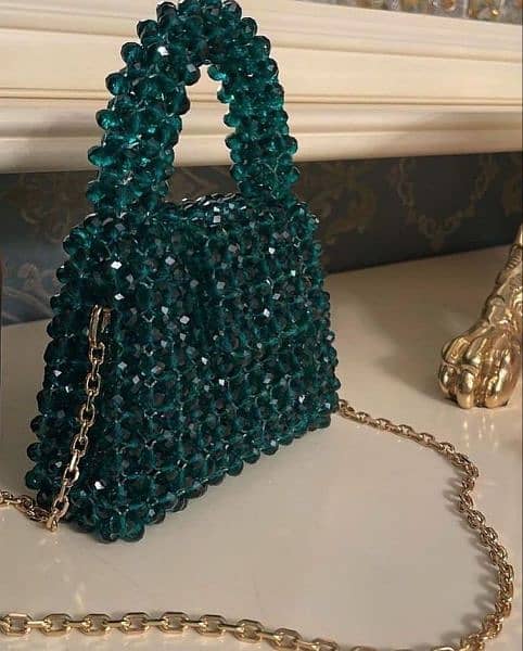 Crystal Beaded Handbag 1
