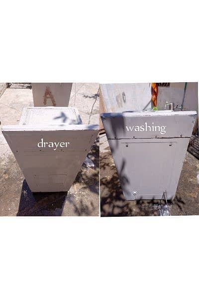 washing machine and drayer machine. 3
