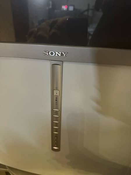 tv with matching silver stand 1