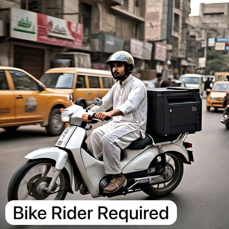 Required Bike Rider for an IT Company 0