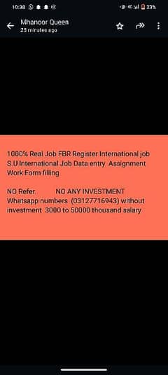 100% real job without any  investment stating salary 5000 to 50000