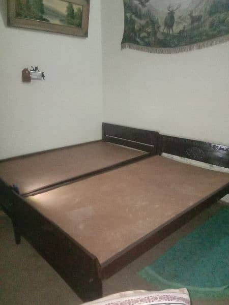 Double Bed king size& Side table 11