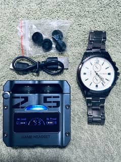 M25 Gaming Earbuds & Clasic watch. (read add)