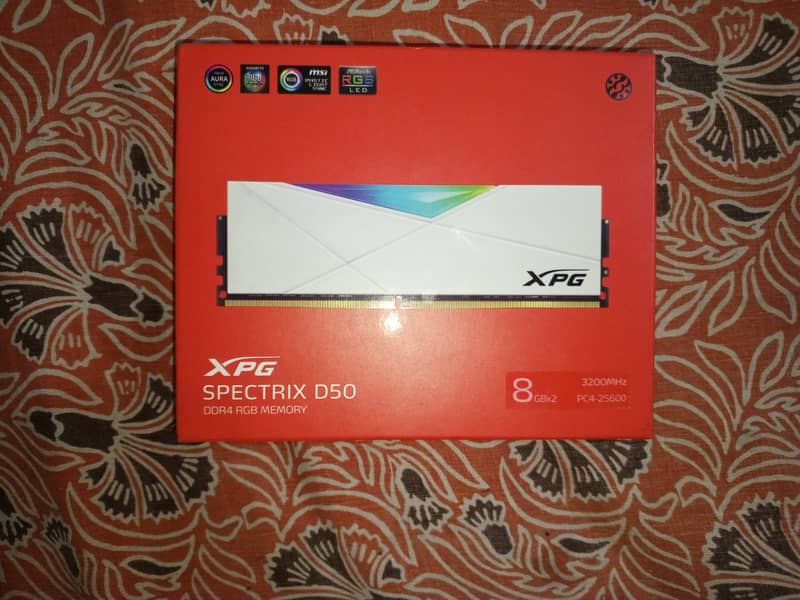 XPG Spectrix D50 8GB DDR 4 3200 MHz Ram (Slightly used) 0