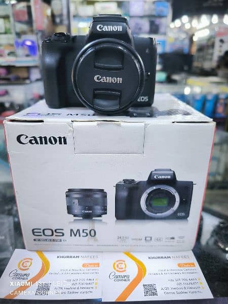 Canon EOS M50 with 15x45mm lens complete 2