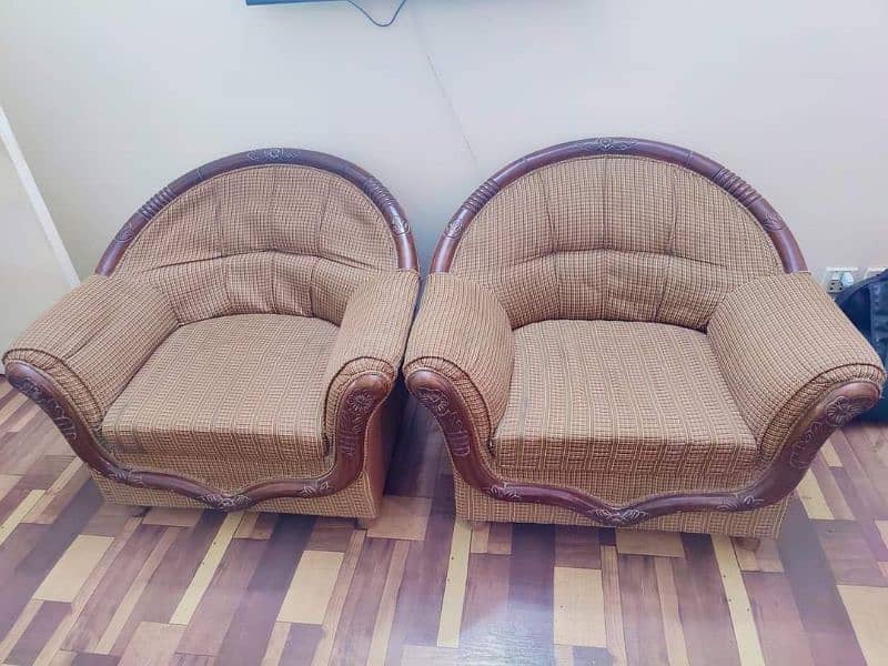 Pure Wood Sofa Set 1