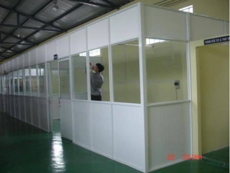 windows and doors U-PVC, office Partition wall 12
