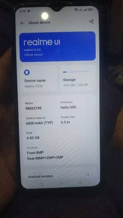 Realme C25s 4/128gb urgent sale Exchange possible