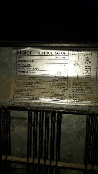 Refrigerator Model HRF 306ID (Hair) for sale 2