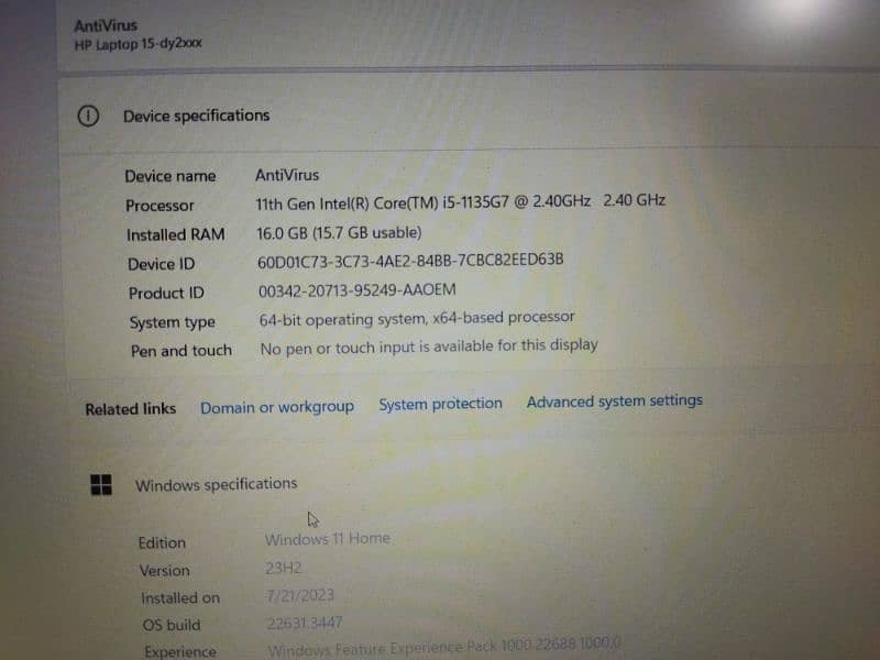 HP 15 dy2095wm Scratchless Laptop 4