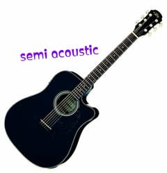 Semi acoustic guitar for sale.