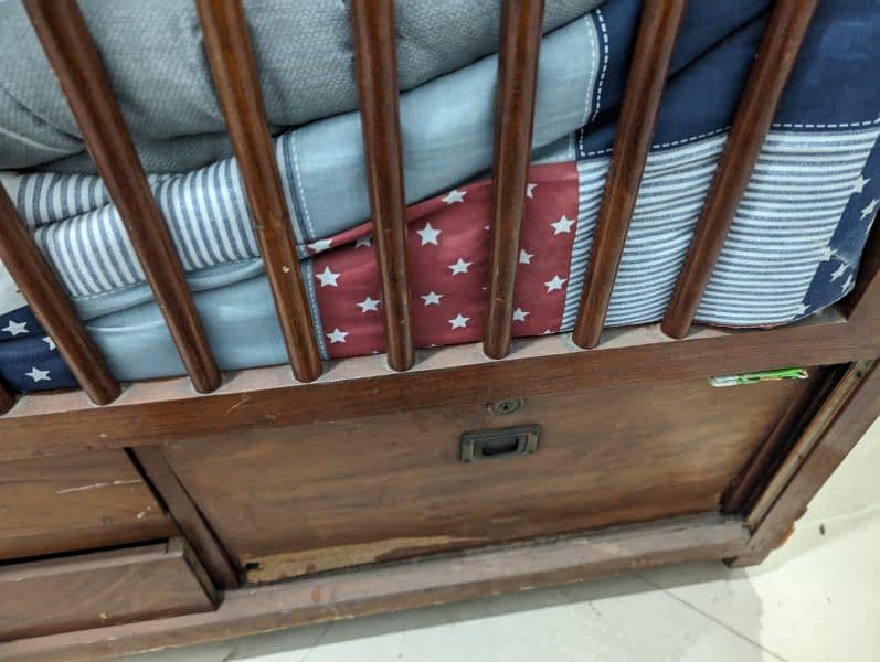 wooden baby cot 8