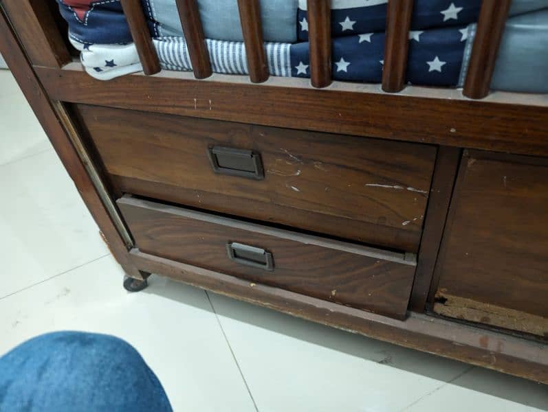 wooden baby cot 9