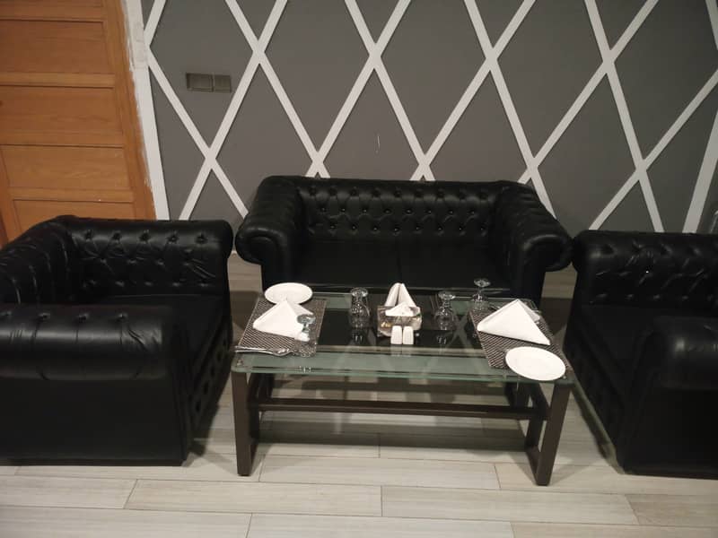 Black vip sofa per seat 10k 2
