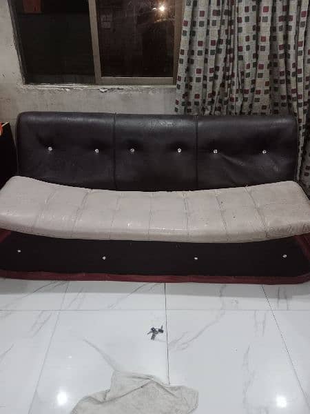 five seatet sofa set leather sheet 1