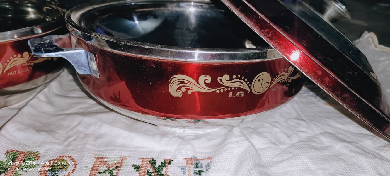 Hotpot set of 3 in new condition not used 2