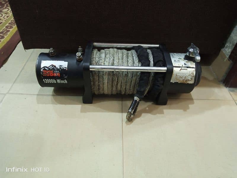 USA 12000lb very powerful synthetic rope winch 0