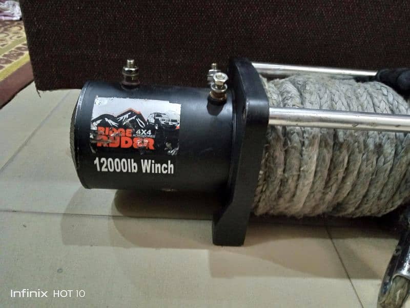 USA 12000lb very powerful synthetic rope winch 2