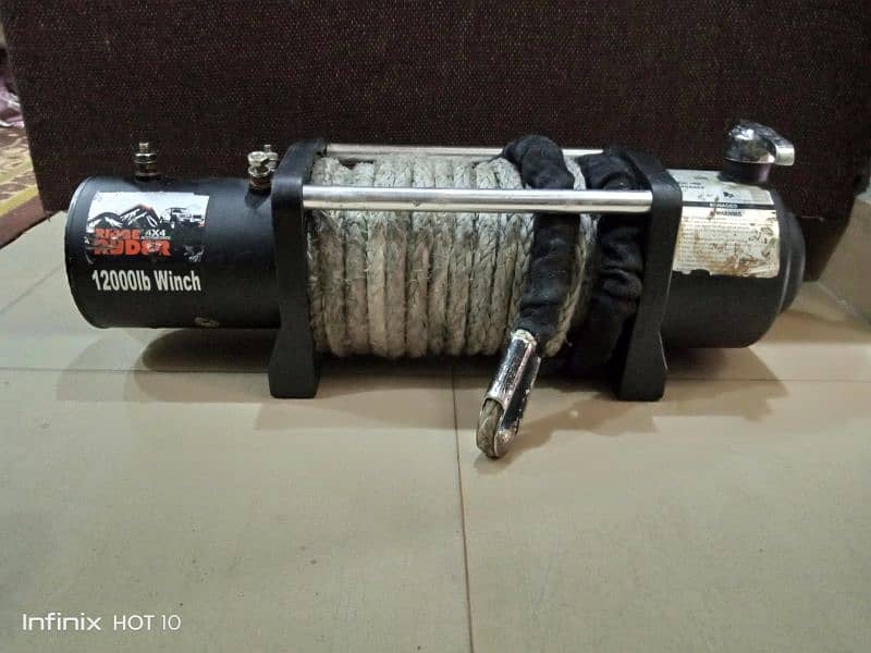 USA 12000lb very powerful synthetic rope winch 3