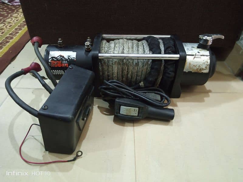 USA 12000lb very powerful synthetic rope winch 6