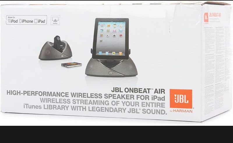 JBL OnBeat Air AUX IPad/IPod/Iphone 4 Speakers with Airplay. 4