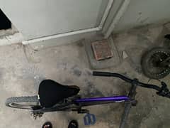 metal frame , raped in purple, gray, black and carbon fiber 0