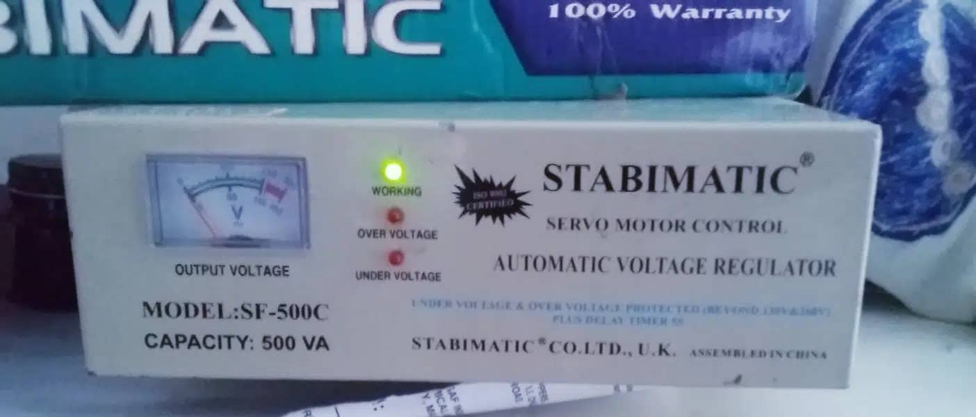 Stabilizer Stabimatic 500VA Servo Motor Voltage SF-500C. 3