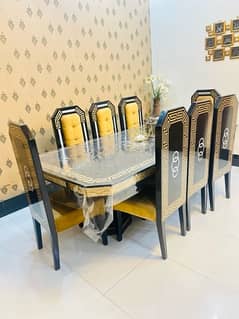 just New Dinning table with 8 chair's Verachi design